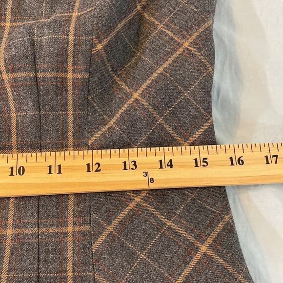 Tommy Hilfiger Gray Plaid Midi Dress - Picture 6 of 8